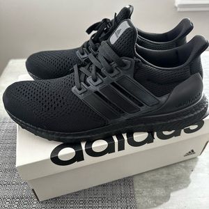 Adidas Black Ultraboost Athletic Shoes with Primeknit and Boost Technology